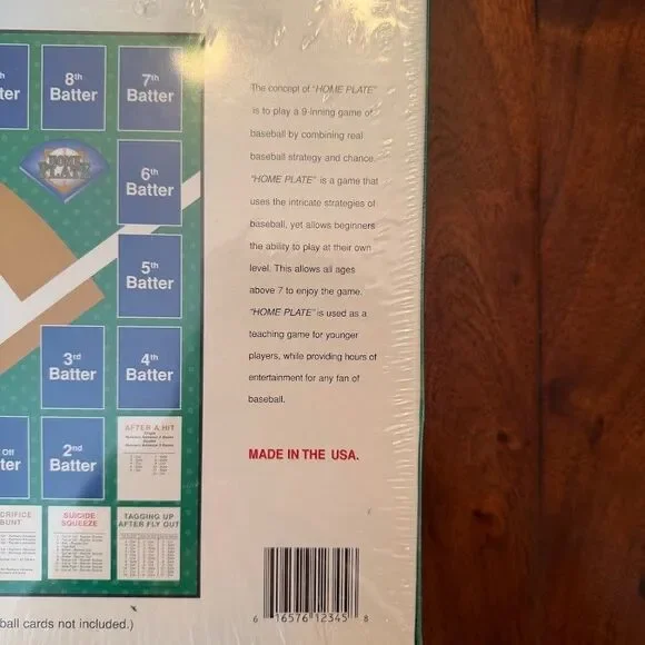 Vintage 1994-1996 "Home Plate" Baseball Card Board Game, New in Sealed Box - Picture 4 of 5